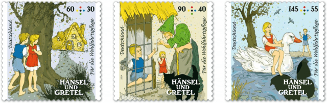 Wohlfahrtsmarken 2014 - Serie Grimms Märchen: Hänsel und Gretel
